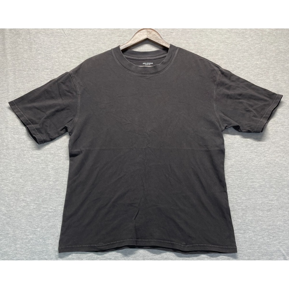 Arizona Jean Co. Boxy-Fit T-Shirt Mens Small Dark Gray Crew Neck Everyday Wear